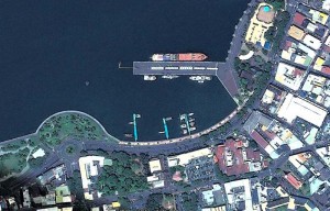 Une marina en plein cœur de Papeete ©Capture écran GoogleEarth
