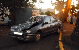 La voiture du chauffard © Damien HELENE