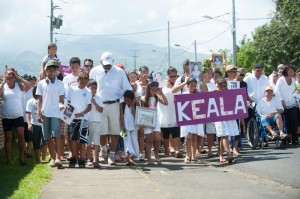 Marche blanche à Taravao Samedi ©Cédric VALAX