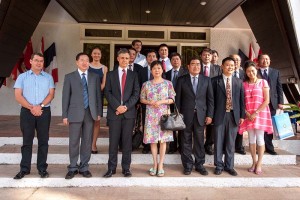 La délégation chinoise au Haut-commissariat ©Cédric VALAX