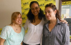 Véronique, Moeana et Ninirei de l'UPF © Hinatea