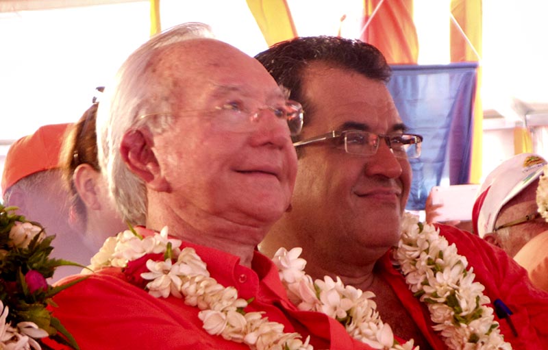 Gaston Flosse et Edouard Fritch  © Damien HELENE