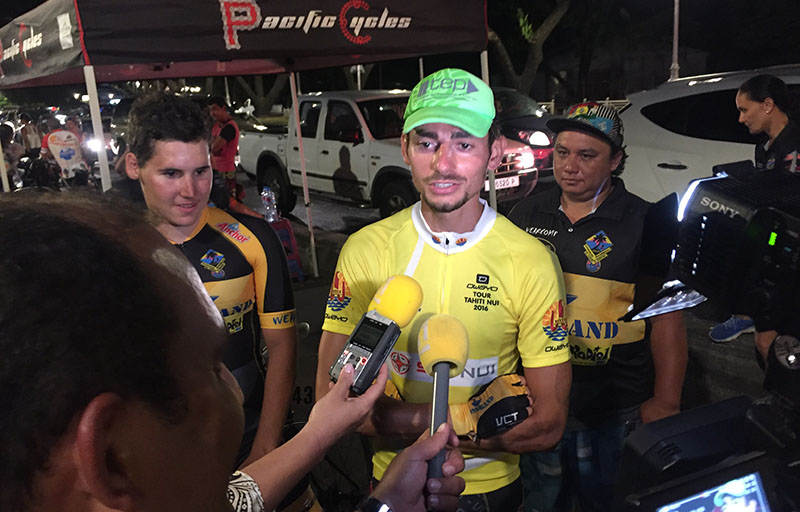 Loick Lebouvier remporte le Tour Tahiti Nui 2016. © Lucie Rabréaud