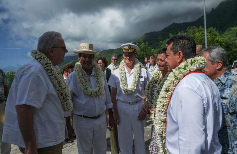 Neven Mimica member of the EC in charge of international cooperation and development in location at Moorea for the 17th OCT-EU forum