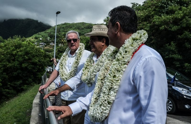 Neven Mimica member of the EC in charge of international cooperation and development in location at Moorea for the 17th OCT-EU forum