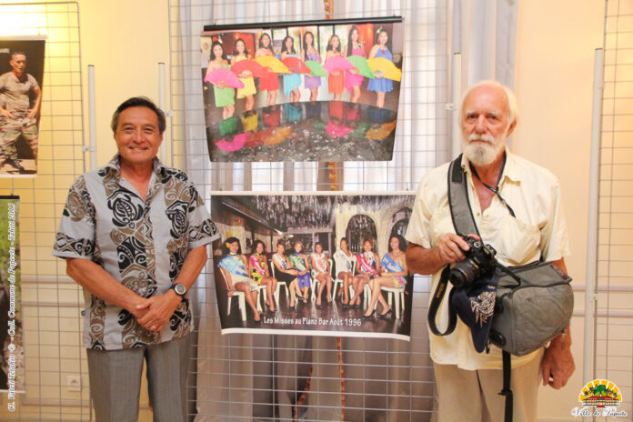À l'occasion de son exposition Manava à Papeete en 2015 Crédit Ville de Papeete