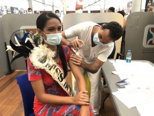 Miss Tahiti -Tumateata Buisson-Vaccin Pfizer