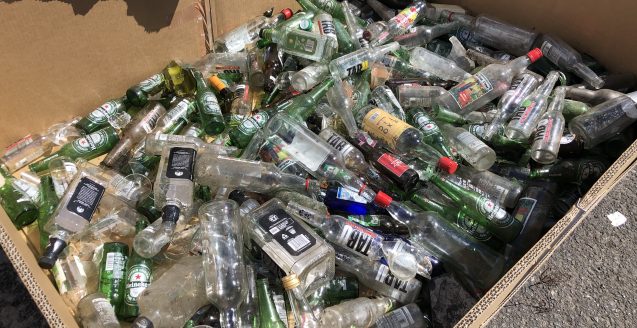 déchets-clean up day-nautisport-bouteilles verre