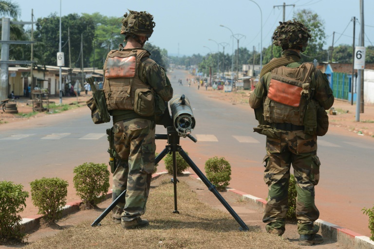 Des soldats français le 30 janvier 2014 à Bangui en Centrafrique. © AFP