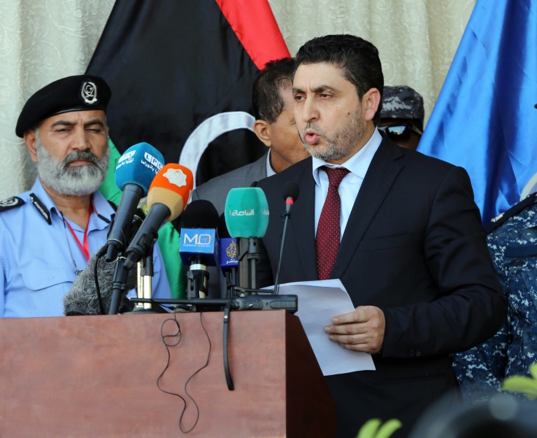 Le chef du gouvernement libyen non-reconnu basé à Tripoli, Khalifa Ghweil, le 8 juin 2015 à Tripoli. © AFP