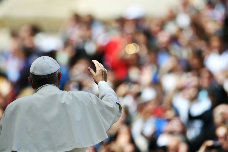 Le pape Fran&ccedil;ois le 6 avril 2016 au Vatican . &copy; AFP