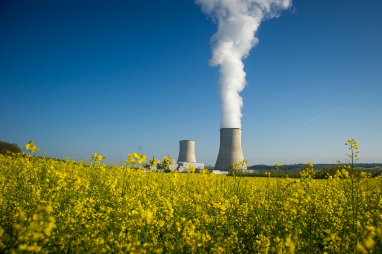 Les deux tours de refroidissement de la centrale nucl&eacute;aire de Civaux, dans le centre de la France, le 25 avril 2016. &copy; AFP